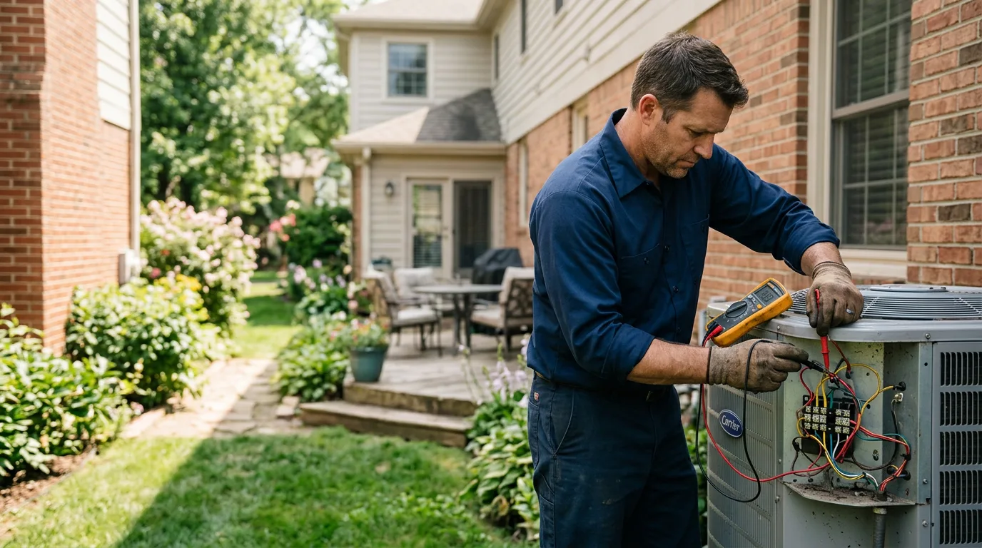 HVAC technician working near El Centro, CA